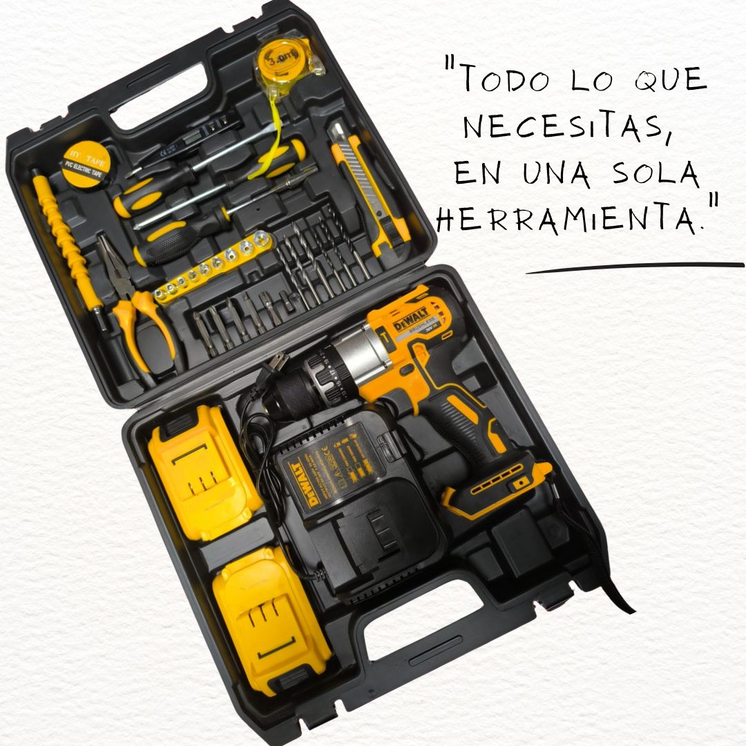 Talandro Percutor Dewalt 48V inalambrico + Acessorios